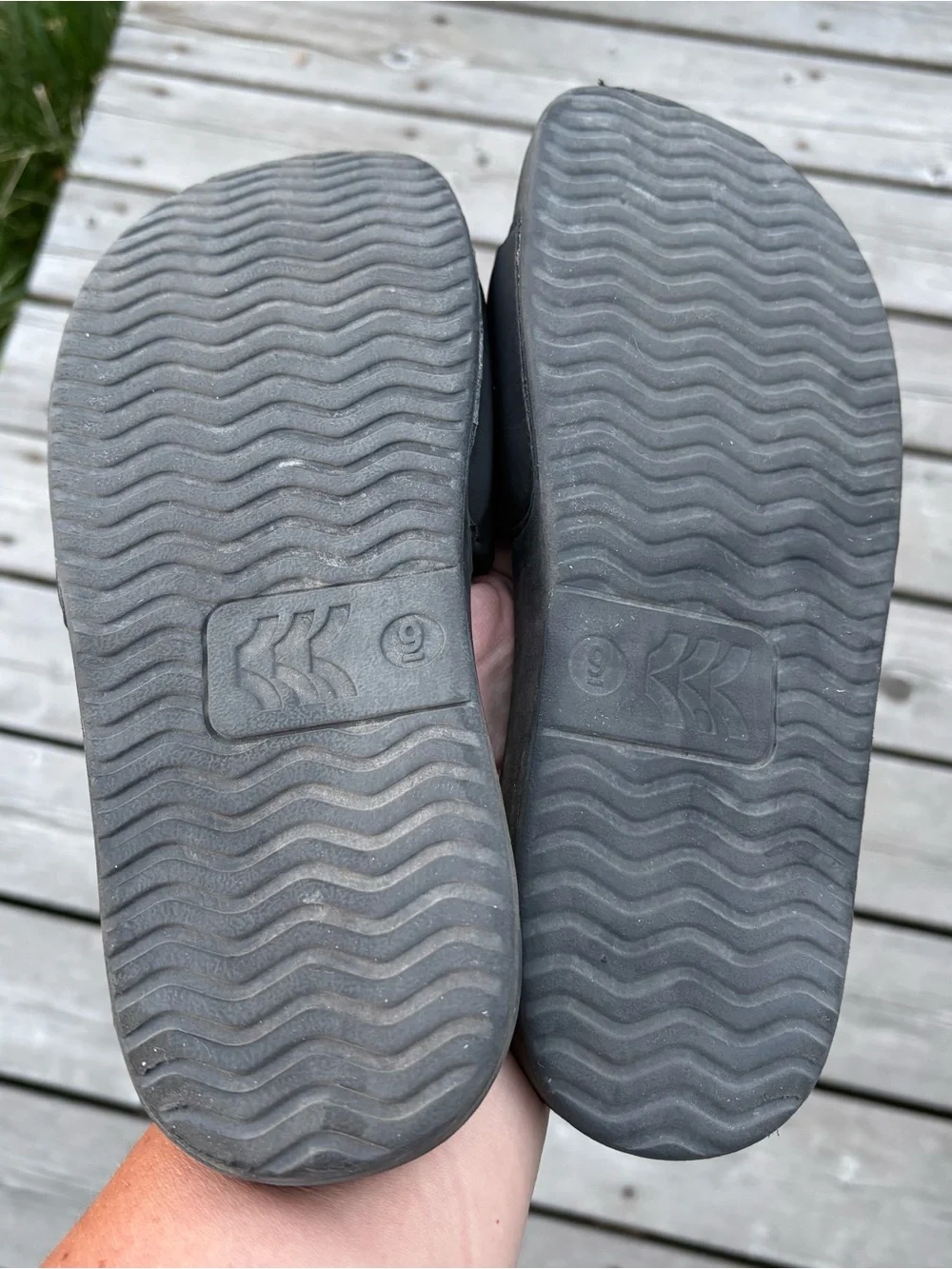 Women's Makenna Slip-on Black Slide Sandals Size 9